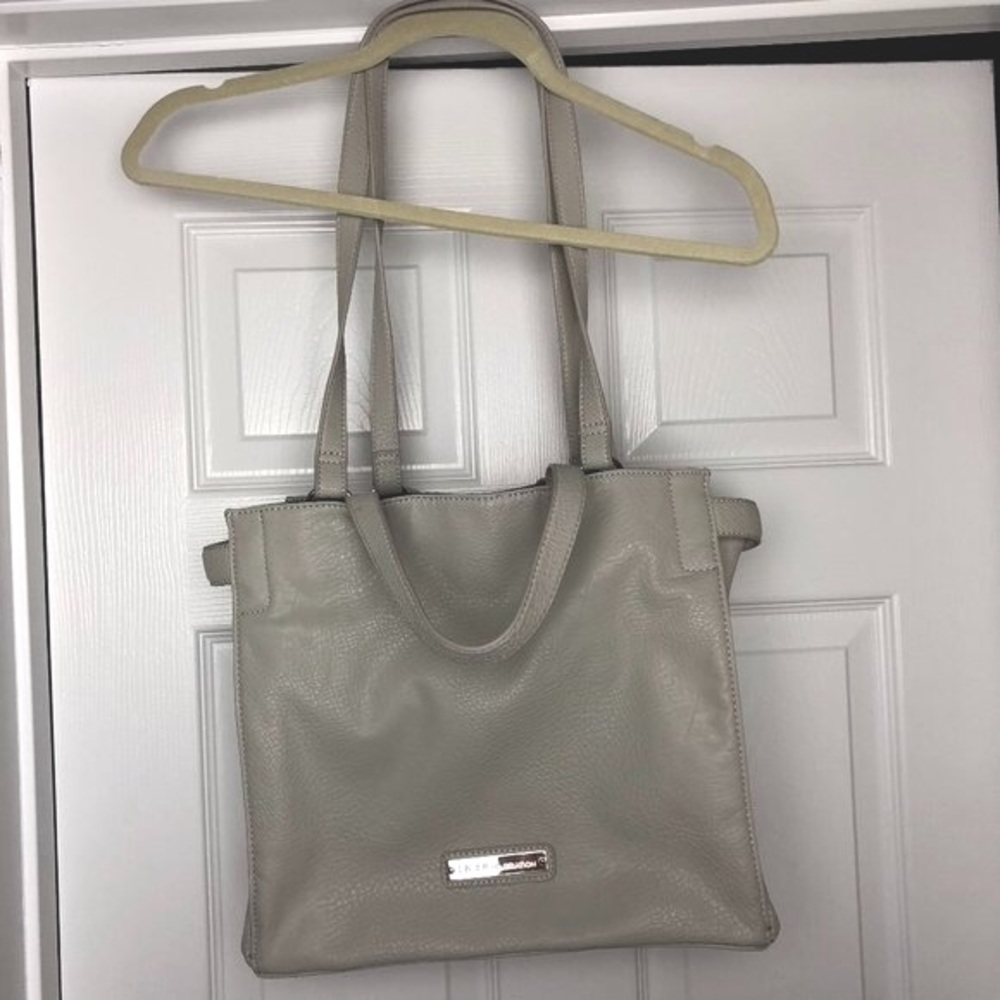 Bcbgeneration White Gray Medium Shoulder Bag Vint… - image 1